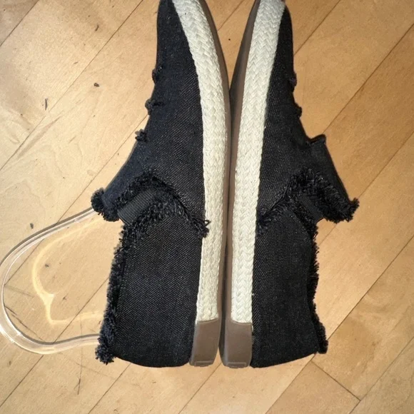 Adam Tucker by Me Too Marin 12 black denim espadrille slip on, CB2392 - Picture 4 of 7